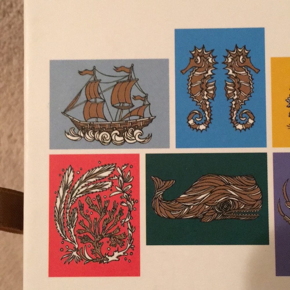 Patch NYC Ocean Sea Themed Foil Stamped Notecards - Picture 4 of 7
